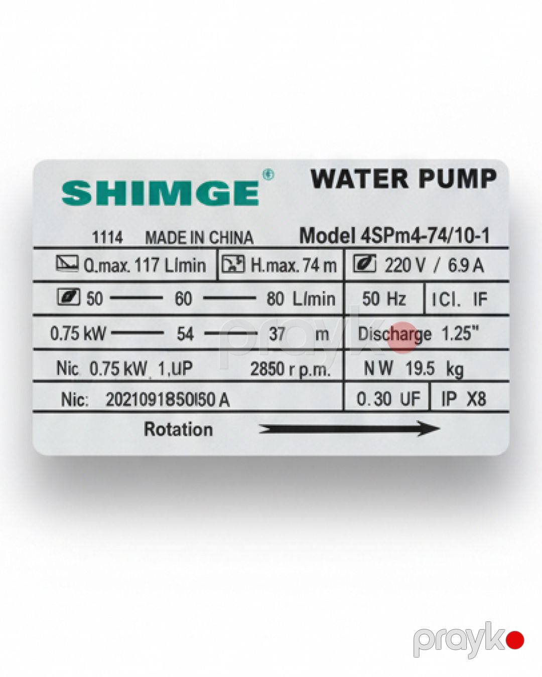Salınan nasos Shimge 4SPm4-74/10-1 — Mallar, Bakı (2)