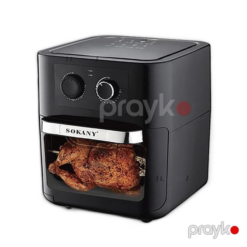 Böyük Tutumlu Sokany Elektrikli Air Fryer 10L Yapışmayan Tava İlə 90-200 Peşəkar Multioven Hava Fritözü 1700W — Digər mətbəx texnikası, Bakı (2)