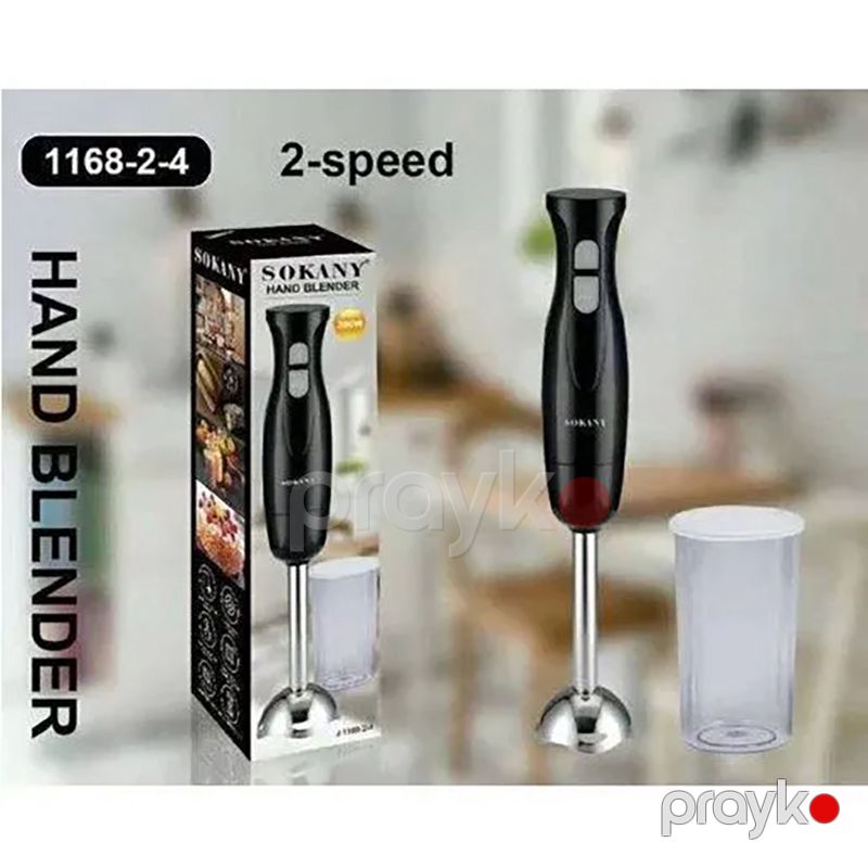 Sokany SK-1168-2-4 Çoxfunksiyalı Blender Əl Blenderi Paslanmaz Polad 2 Sürət Ayarlı Blender 200W — Blenderlər, xırdalayanlar və mikserlər, Bakı (6)
