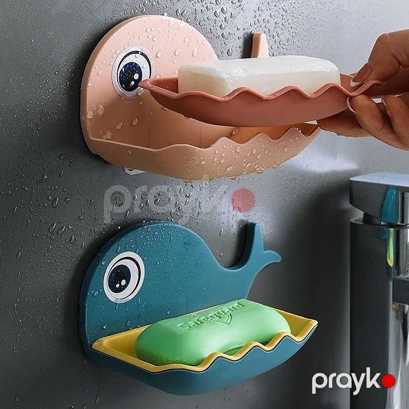 2 ədəd Balina Formalı sabun qabı Duş, Hamam, Mətbəx üçün 2x Divara yapışkan Montajlı sabun rəfi — Mallar, Bakı (4)