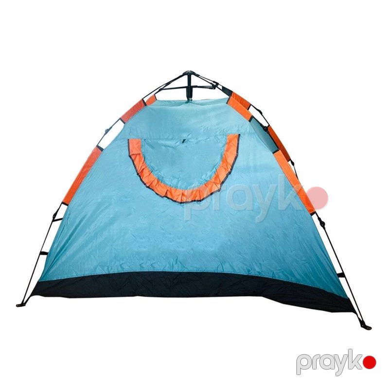 Turist Çadırı Avtomatik Qatlanan Qapılı 4 Neferlik Kamp Çadrı Mavi/narıncı Rengli 200x200x140sm Qapılı Çadr — İdman, hobi, istirahət, Bakı (2)