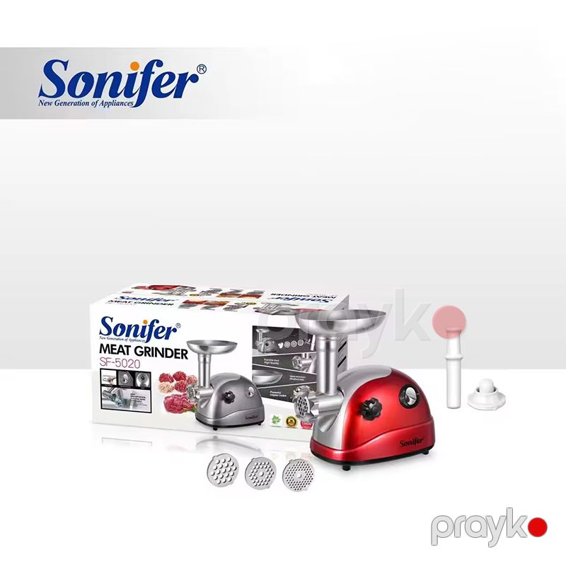 Sonifer SF-5020 Yüksək Keyfiyyətli Elektrikli Ətçəkən Maşın Yüksək Güclü 1200W — Digər mətbəx texnikası, Bakı (6)