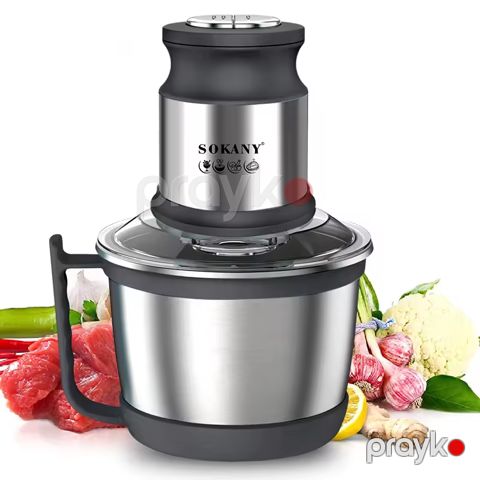Sokany SK-7027 Çoxfunksiyalı Elektrikli Doğrayıcı Tərəvəz Ət Doğrayıcı İki Sürətli Doğrayıcı 800W — Bakı