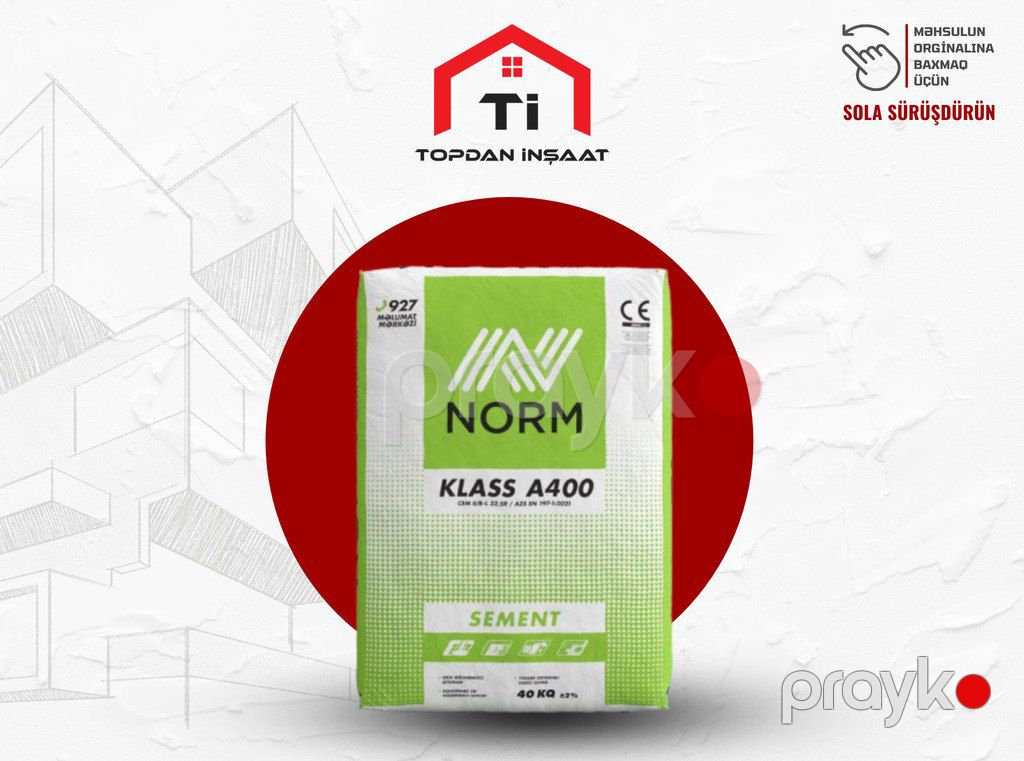 Sement "Norm 400" — Təmir və inşaat, Bakı (7)