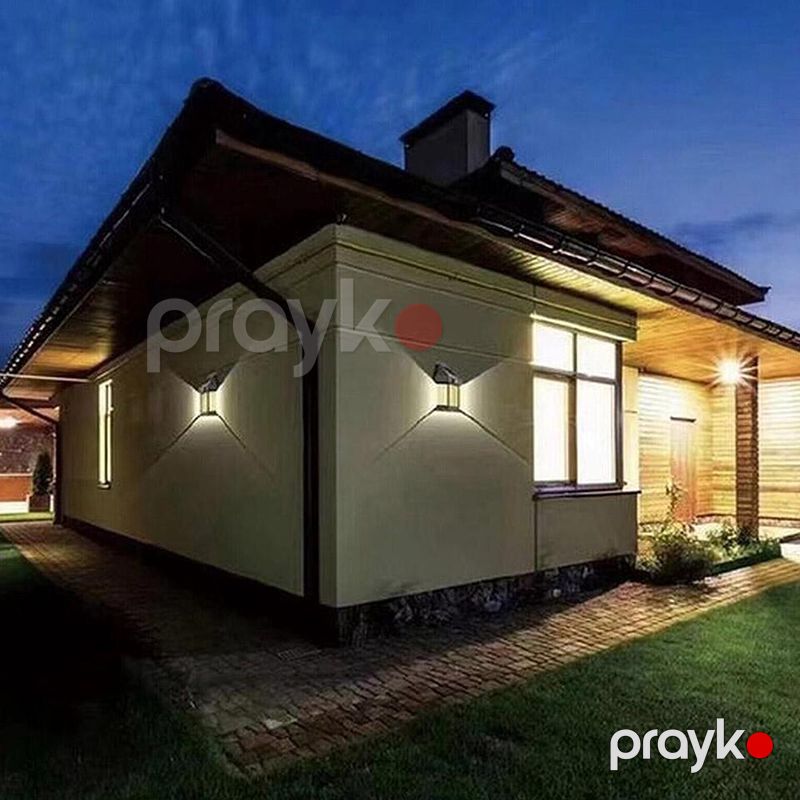 Volfram LED Divar Lampası Günəş Enerjili Ev Bağça İşığı Hərəkət Sensorlu Suya Davamlı Montaj İşığı BK-888 — Mallar, Bakı (6)