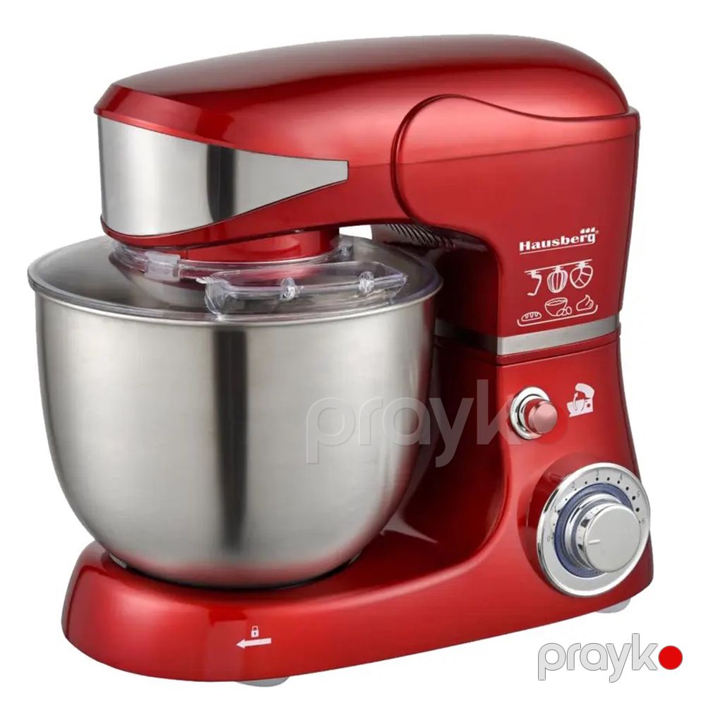 Hausberg HB-7620 Xəmir Qarışdırıcı Maşın 1000 Vt Güclü 6 Sürət Ayarlı Stand Mikser 5 Litr Tutum — Blenderlər, xırdalayanlar və mikserlər, Bakı (7)