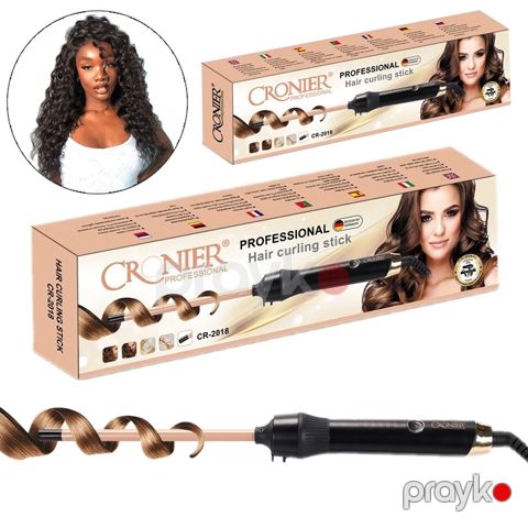 Cronier CR-2018 Saç Buruq Ütü Afro qıvrımlar üçün Cronier CR-2018 Nazik Saç Qıvrıcı — Bakı