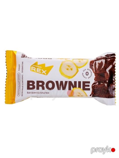Proteinli pirojna Protein Rex Brownie Банан, 50 q — Bakı