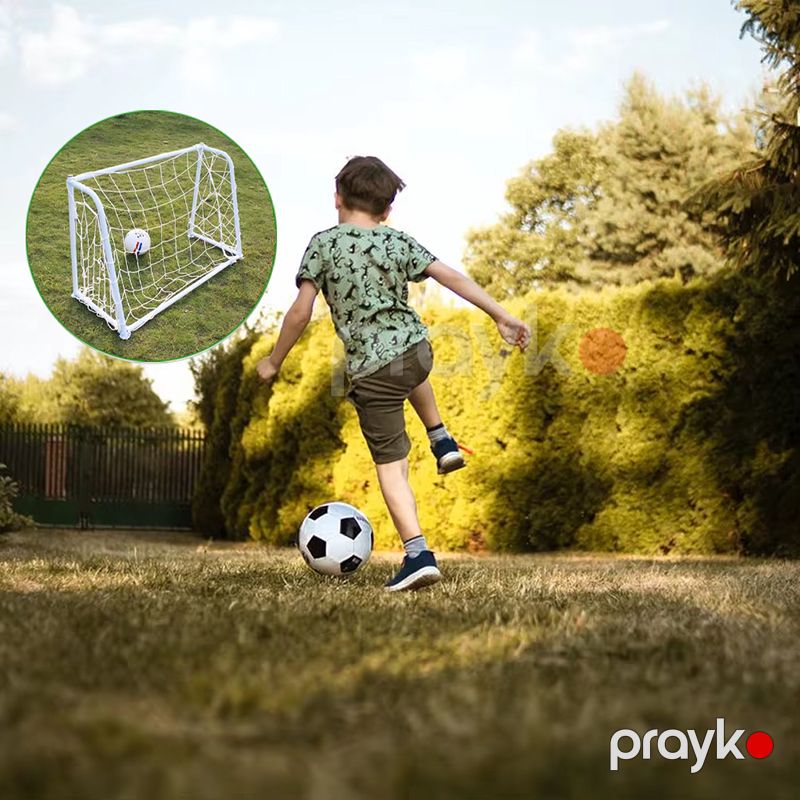 Açıq Hava Əyləncəsi Üçün Mini Futbol Qapısı JLT-2012 Davamlı Ağ Rengli Futbol Aləti 120*80sm — İdman, hobi, istirahət, Bakı (2)