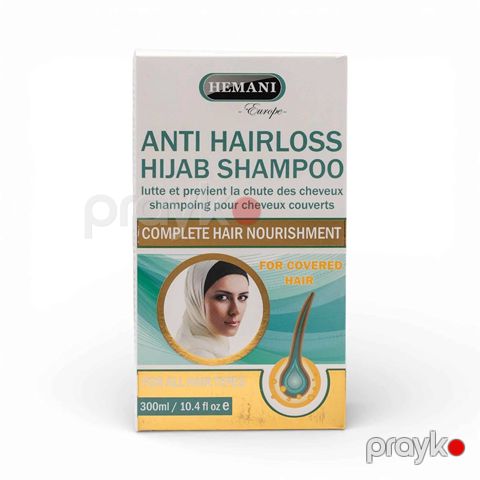 Hemani Anti Hairloss Hijab Shampoo – Saç Tökülməsinə Qarşı Hicab İstifadəçiləri üçün Şampun (300 ml) — Bakı
