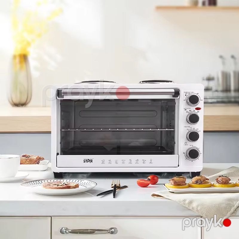 Wınnıng Star ST-9615 Çoxfunksiyalı Elektrikli Mətbəx Sobası Qril Çörək Pizza Hazırlamaq Üçün Soba — Soba və qrillər, Bakı (6)