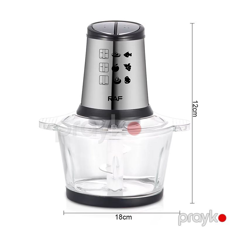 RAF R.7046 Çoxfunksiyalı Qida Prosessoru Ət Meyvə Tərəvəz Doğrayıcı Qida Kombaynı Ətçəkən 800W — Blenderlər, xırdalayanlar və mikserlər, Bakı (2)