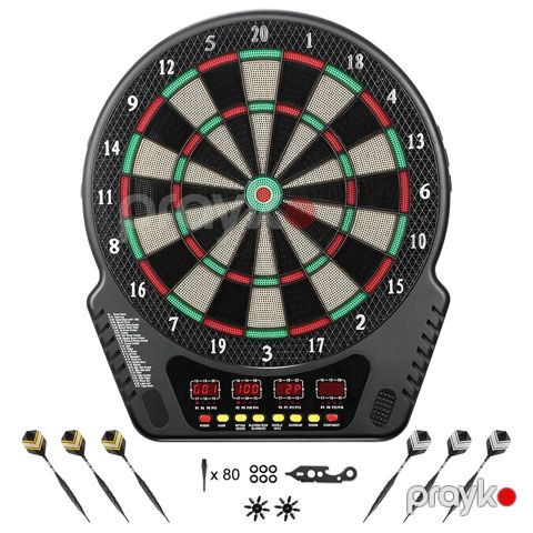 Elektron Dart Lövhəsi Rəqəmsal Yumşaq Uclu Dart Lövhəsi 6 Dart iynəsi ilə LED Ekran asma dart — Bakı