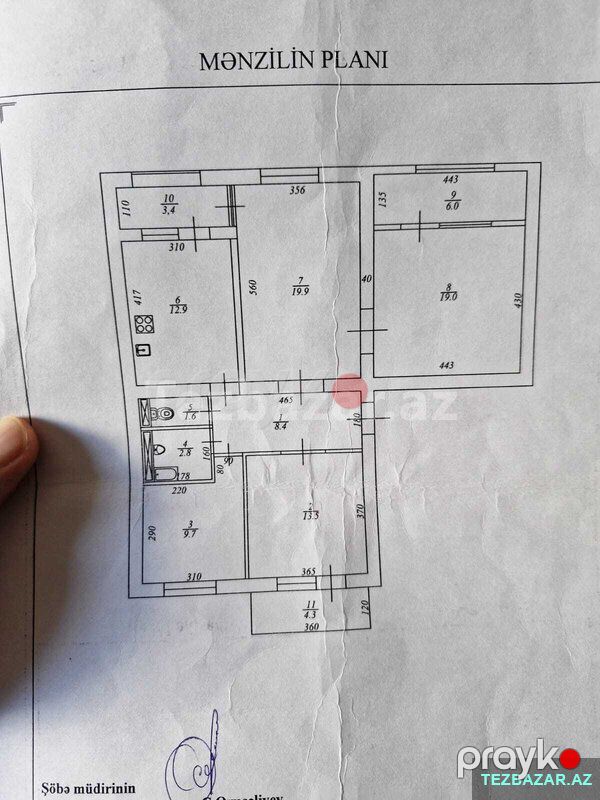 Elmlerde ipotekaya yaarli 4 otaqli satilir — Mənzil, Bakı (8)