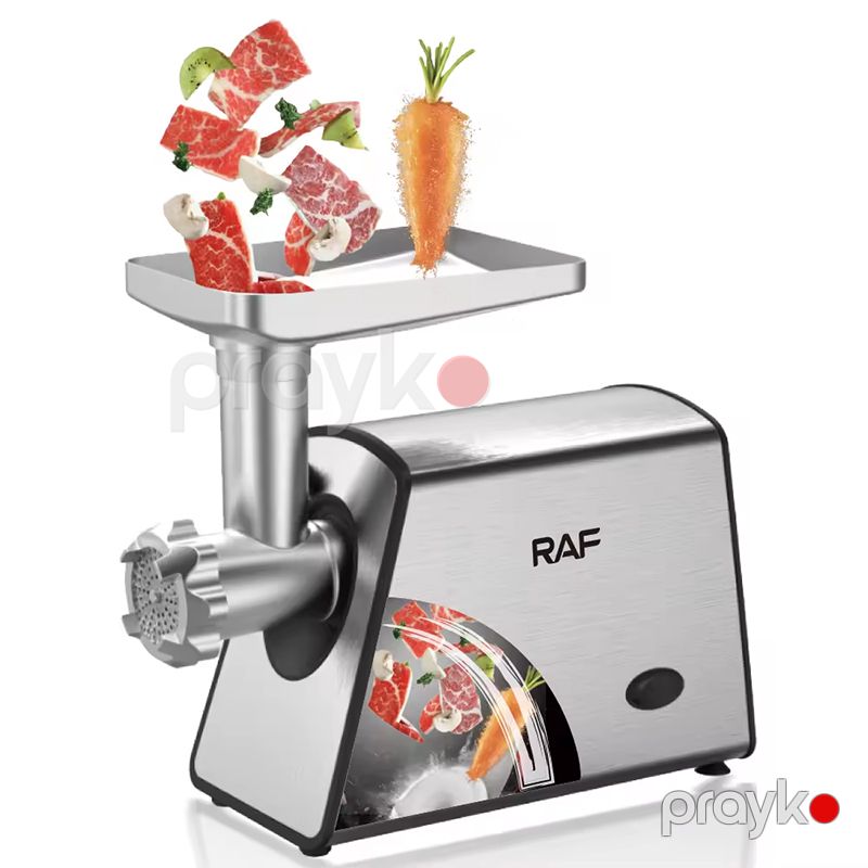 RAF R.3378 Elektrikli Ətçəkən Maşın Paslanmaz Polad Ətçəkən Maşın Yüksək Güclü 2000W — Digər mətbəx texnikası, Bakı (5)