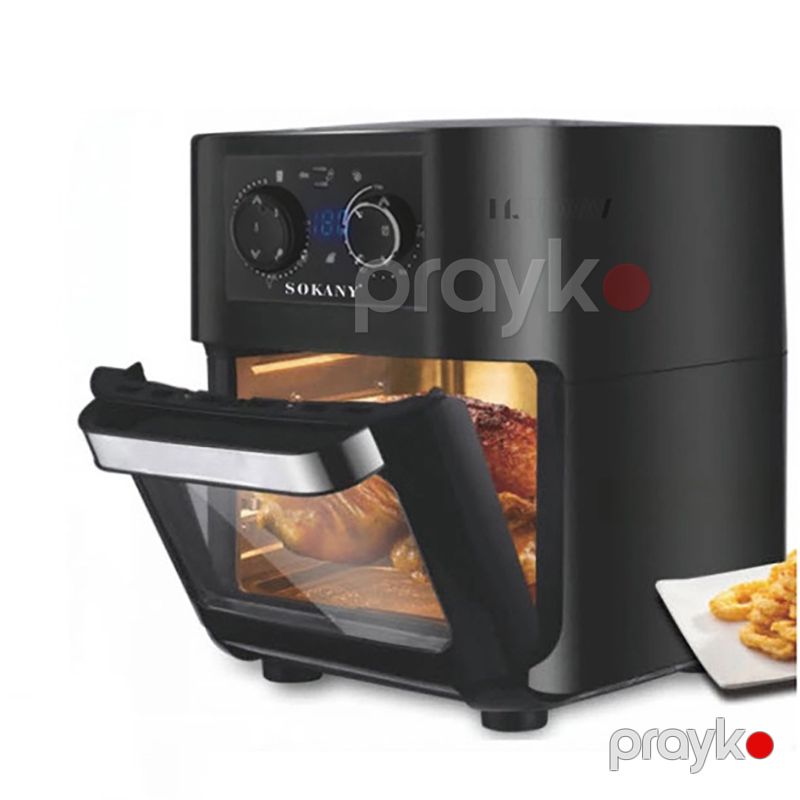 Böyük Tutumlu Sokany Elektrikli Air Fryer 10L Yapışmayan Tava İlə 90-200 Peşəkar Multioven Hava Fritözü 1700W — Digər mətbəx texnikası, Bakı (7)