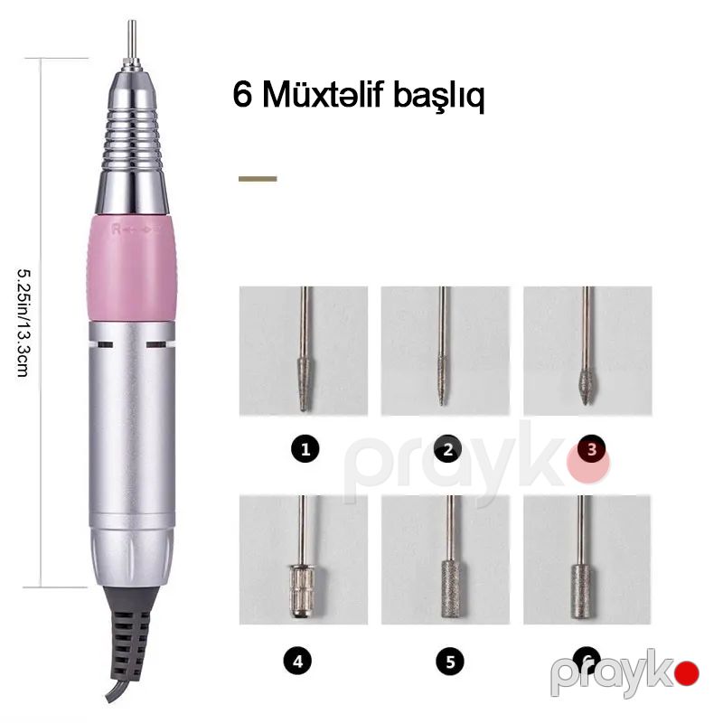 35000RPM Elektrikli Dırnaq Aparatı Salon Üçün Güclü Dırnaq Maşını Elektrikli Manikür Aparatı DM-202 — Gözəllik və səhiyyə, Bakı (5)