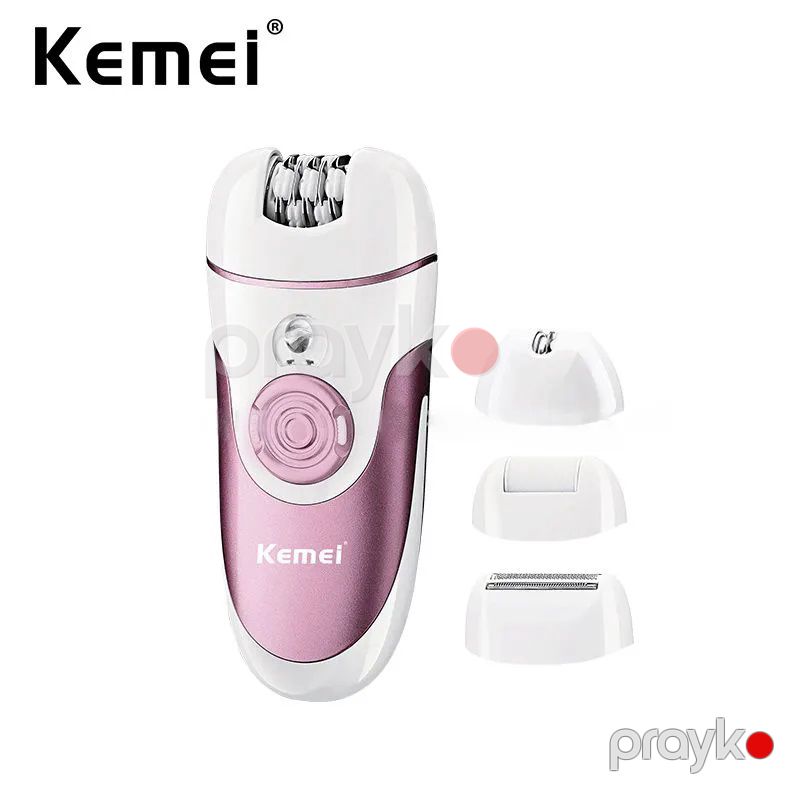 Kemei Yüksək Keyfiyyətli 4-ü 1 Arada Çoxfunksiyalı Epilyator Davamlı Bıçaq Başlığı USB Şarj Edilə Bilən Elektrikli Bədən Epilyator — Usturalar, trimmerler və epilyatorlar, Bakı (2)