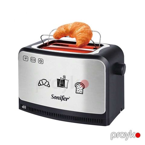 Sonifer Sf-6088 Çörək Toster Çörek Qızardıcı Toster 2 dilimli elektrikli çörək sendviç tosteri — Bakı