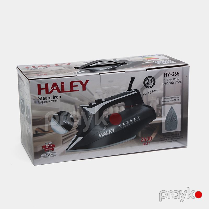 Haley HY-265 Elektrikli Buxarlı Ütü Keramika Altlıqlı Buxarlı Ütü 2600W — Ev texnikası, Bakı (6)