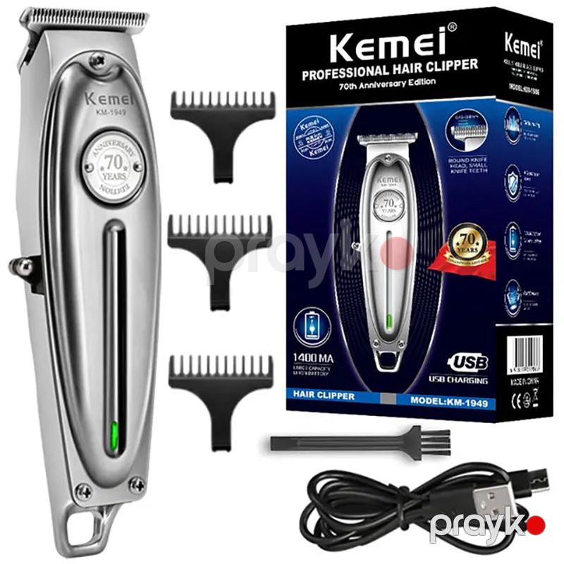 Kemei Elektrikli Metal Professional Kişi Saç Təraş Maşını Trimmer kemei km 1949 — Usturalar, trimmerler və epilyatorlar, Bakı (8)
