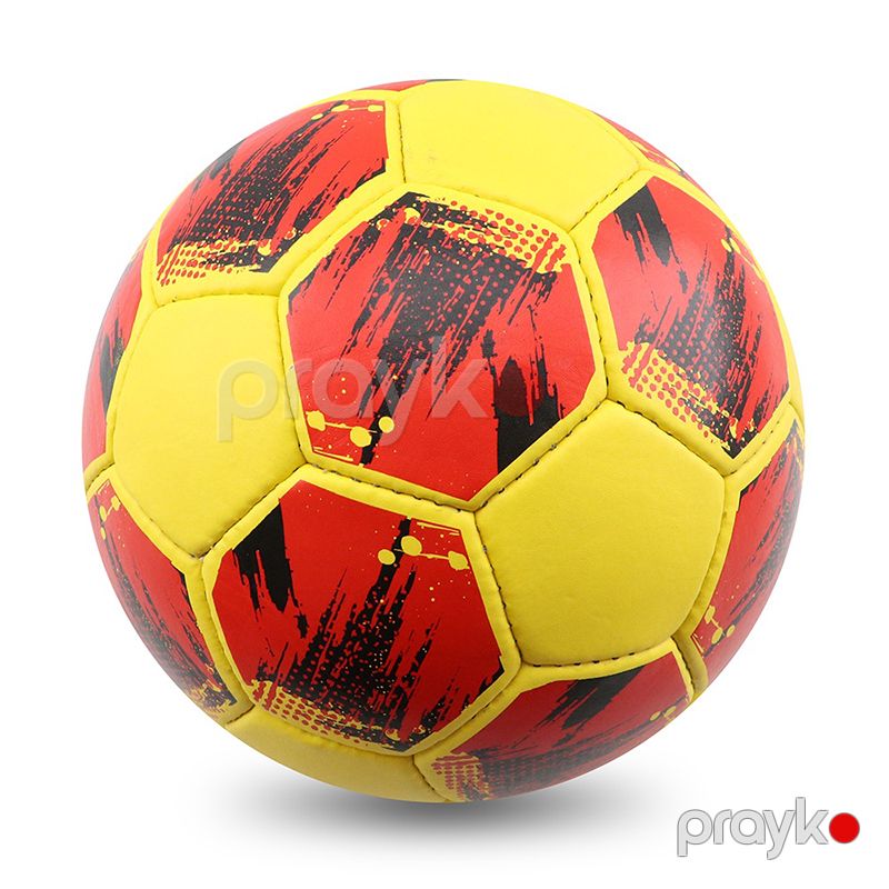 Sarı Qırmızı Dizaynda Yeni Mandut Futbol Topu 5 Nomrəli Yüksək Dözümə Malik Kamanda Futbol Topu — İdman, hobi, istirahət, Bakı (3)