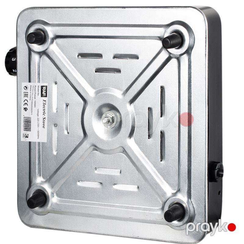 RAF R.8010BB Elektrikli Plitə Paslanmaz Polad Piltə Raf Elektrikli Qızdırıcı — Plitələr, Bakı (5)