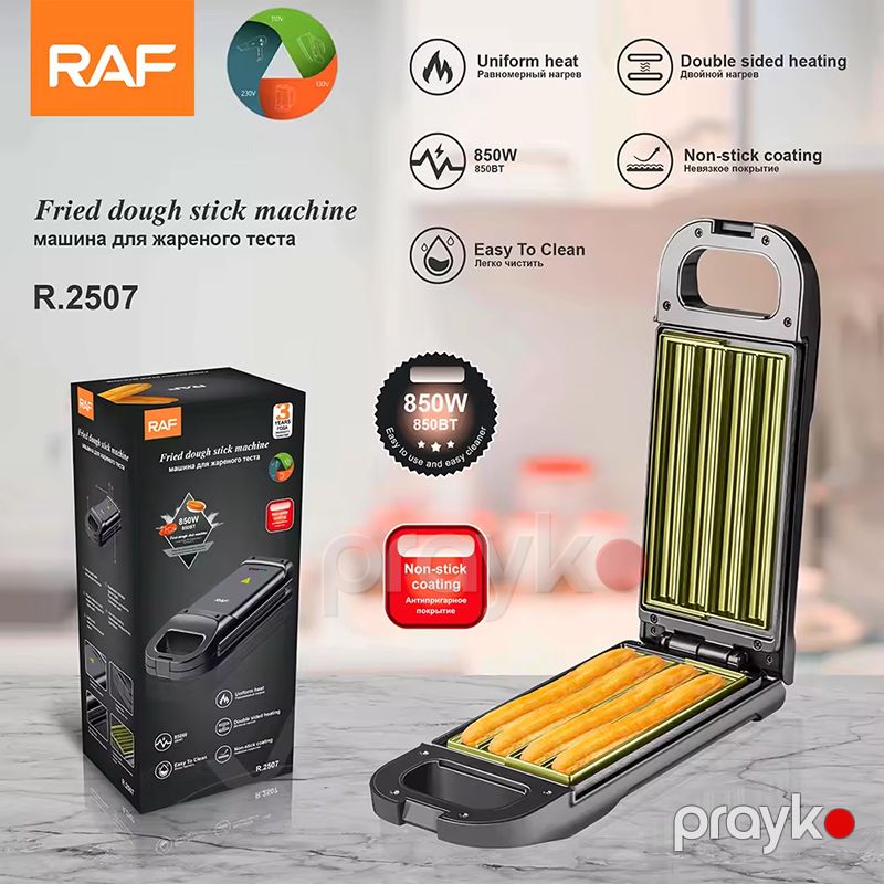 Elektrikli RAF R.2507 Toster Churros Hazırlayan Maşın 850W Mini Qeyri-Yapışmayan Churros Maşın Toster — Toster və vaflyasıcı, Bakı (5)