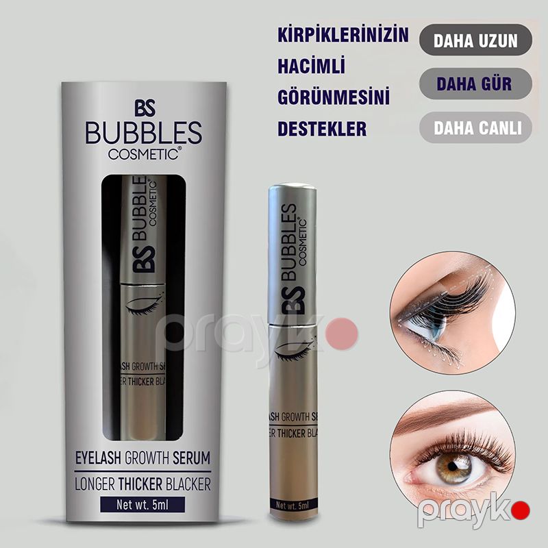 Bs Bubbles Cosmetic Qaş Və Kirpik Uzadıcı Baxım Serumu 5ml Gücləndirici Baxım Tuşu — Gözəllik və səhiyyə, Bakı (6)