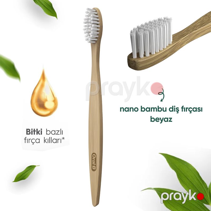 Oral-B Diş Eti Bakımı ve Plak Kalkanı Florürlü Diş Macunu 50 ml + Bamboo Diş Fırçası Oral-B Hediyye Diş Fırçası — Gözəllik və səhiyyə, Bakı (3)
