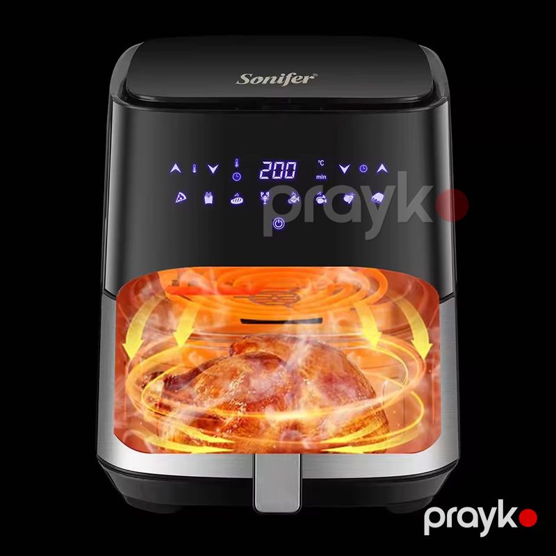 Sonifer SF-1014 Çoxfunksiyalı Sensorlu Ekranlı Elektrikli Qızardıcı 1450W Gücündə Airfryer Tutum 5L — Digər mətbəx texnikası, Bakı (3)
