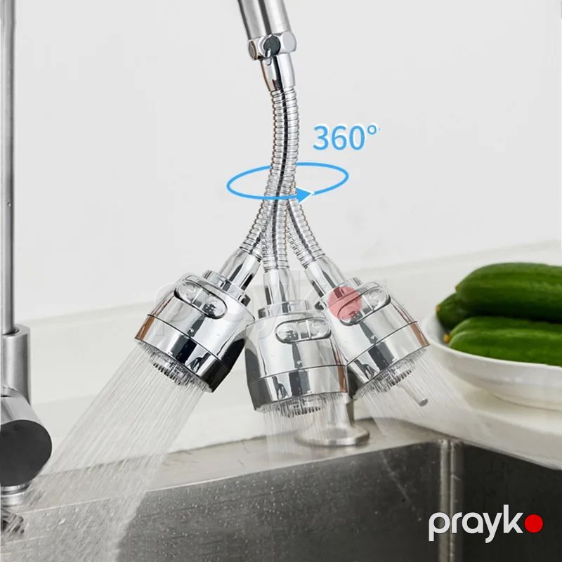 2 Rejimli Universal Kran Filtrli 360 Fırlanan Duş Başlığı Effektiv Suya Qənaət Edən Filtr Kranı — Mallar, Bakı (5)
