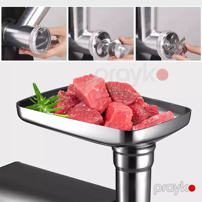 Sonifer SF-5022 Ətçəkən Yeni paslanmayan poladdan hazırlanmış avtomatik 3000w kolbasa əlaveli Elektrikli ət maşını — Digər mətbəx texnikası, Bakı (4)