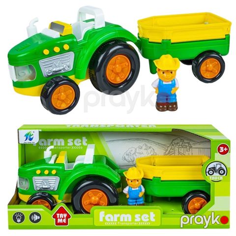 Oyuncaq traktor GT73219, yaşıl, 3 yaşdan — Bakı