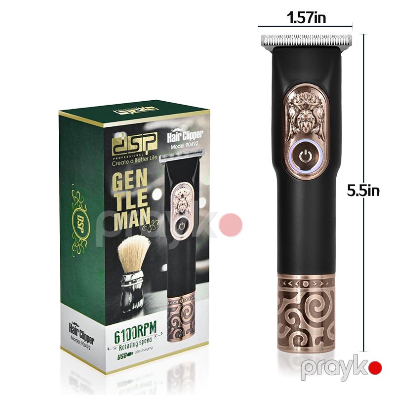 DSP Professional T9 Blade Bərbər Saç Təraş Maşını Yüksək Keyfiyyətli Kişi Saç Kəsmə Makinası Elektrikli USB Gold Saç Maşinkası — Usturalar, trimmerler və epilyatorlar, Bakı (7)