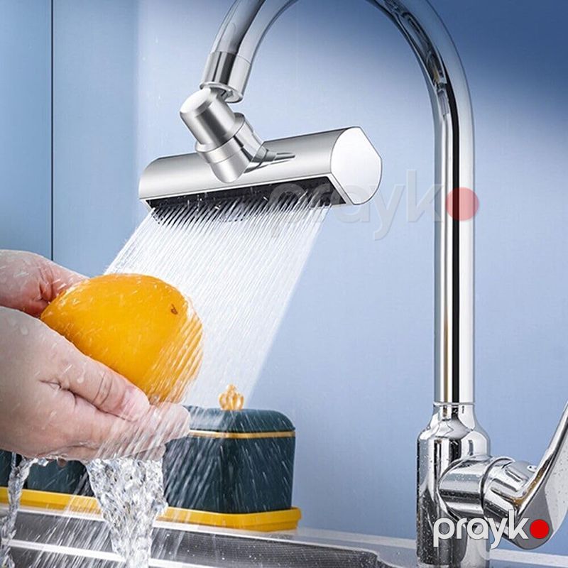 LUV 4-ü 1-də Mətbəx Kran Başlığı 360° Fırlanan Sıçramaya Qarşı Yüksək Qövslü Sink Kran Başlığı — Qablar və mətbəx əşyaları, Bakı (3)