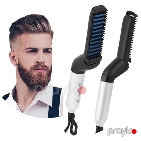 Hair Iron FB161 Çoxfunksiyalı Elektrikli Saç Darağı Portativ Kişi Saç Saqqal Düzləşdirici Fen 180°C-230°C — Bakı
