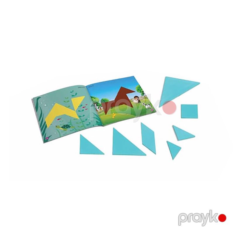 Zet Zeka Kare Tangram Oyunu 7 Parçalı Öyrədici Riyazi Həndəsi Oyun Kare Tangram — İdman, hobi, istirahət, Bakı (4)