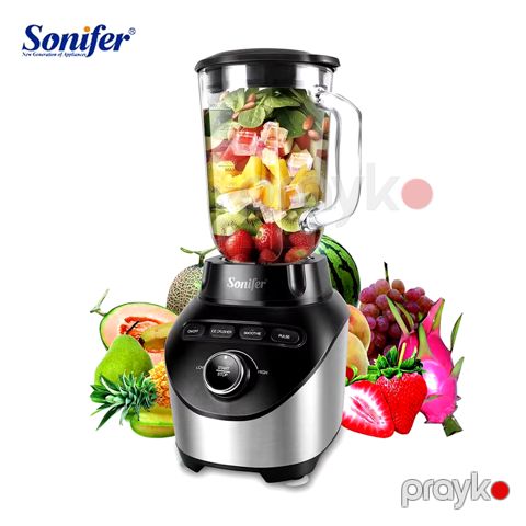Professional Stasionar Blender Sonifer SF-8053 Şüşə Blender 1,8 l Yüksək Sürətli 6 Bıçaqlı Elektrikli Smoothie Blender — Bakı