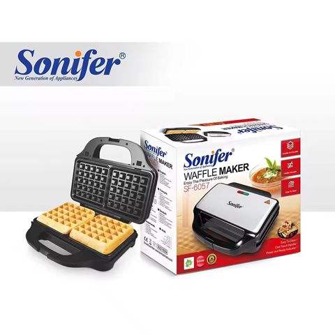 Sonifer SF-6057 Çoxfunksiyalı Elektrikli Vafli Hazırlayan Toster 900W — Bakı
