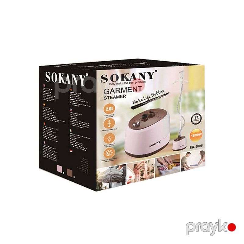 Sokany SK-4005 Geyim Buxarlandırıcısı Su Tutumu 2.0L Elektrik Nasosu 2.0Bar 1800W Buxarlı Ütü — Ev texnikası, Bakı (6)