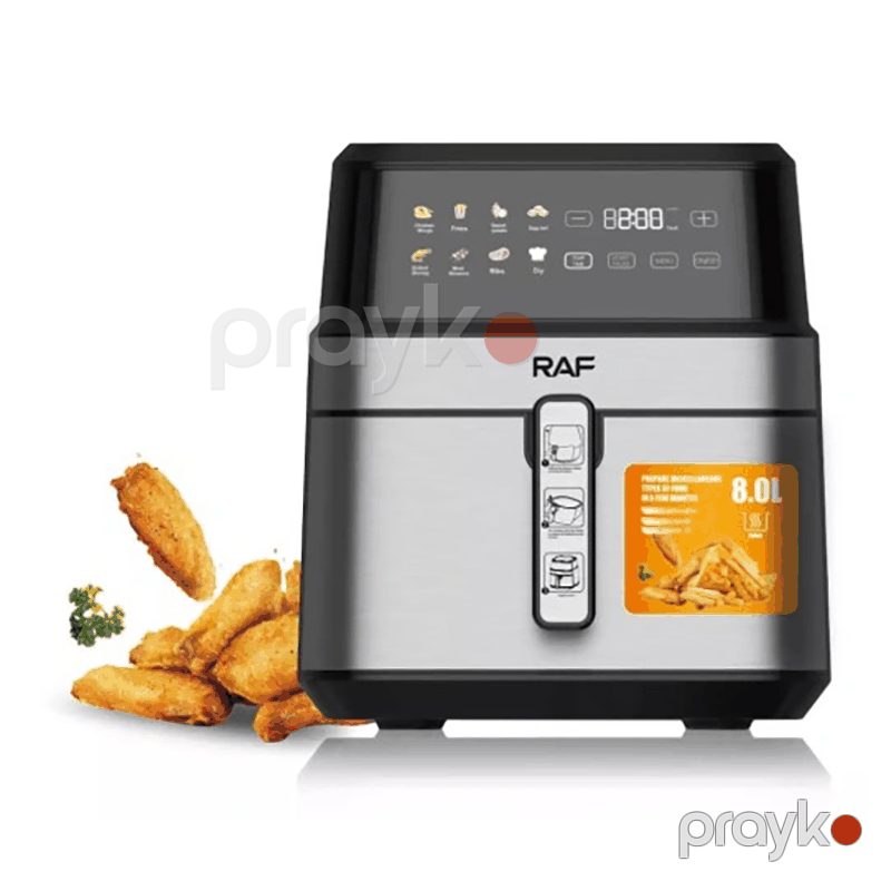 Böyük Tutuma Məxsus RAF Elektrikli Qızartma Maşını Kvadrat Formalı Fritöz 1800W Gücündə LCD Displey 8L — Digər mətbəx texnikası, Bakı (4)