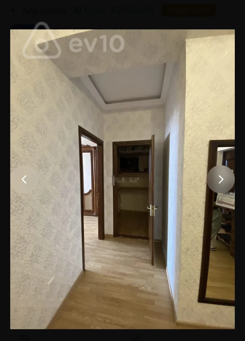 2 otaqlı mənzil, 80 m², Cəfər Xəndan — kirayə — Mənzil, Bakı (5)