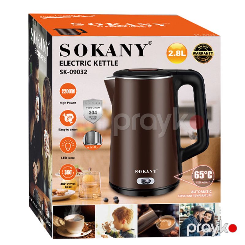Sokany SK-09032 - Elektrikli Çaydan — Elektrik çaydanları və termoslar, Bakı (5)