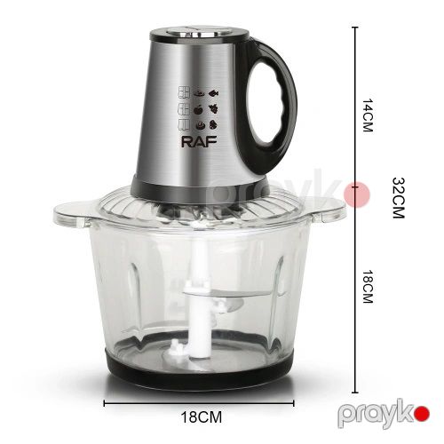 Yeni RAF Çoxfunksiyalı Mətbəx Blenderi 800 Vt Gücə Məxsus Mini Protativ Blender R.7022 3 L Qida tutumu — Blenderlər, xırdalayanlar və mikserlər, Bakı (7)