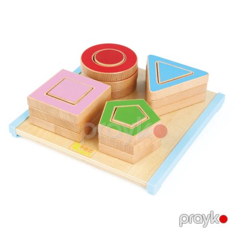 Peşə oyuncaq dəsti 3D fiqurlar HR078514, 3+ yaş, rəngbərəng Piramida10720 - Piramida10720 — Bakı