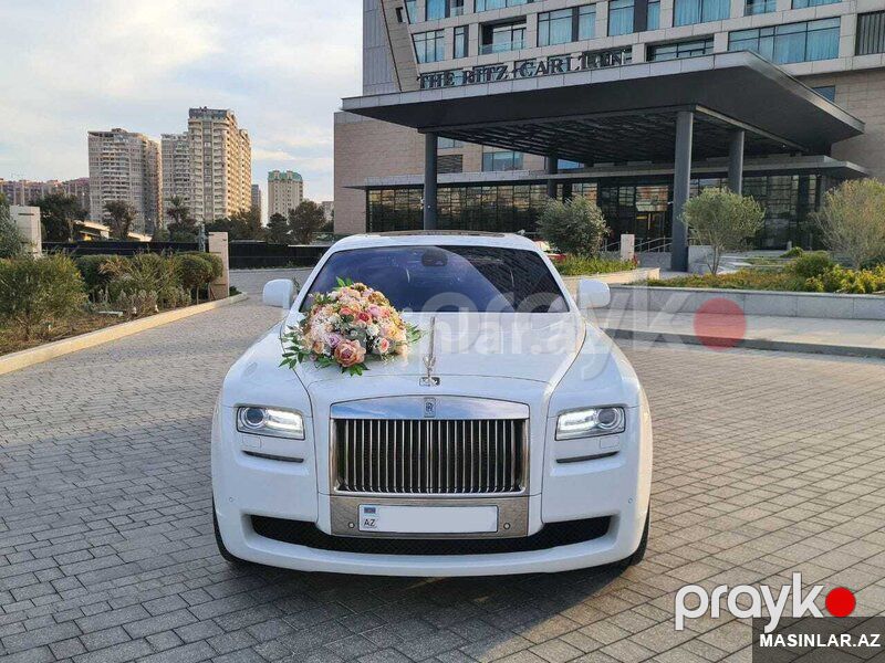 Rolls Royce rolls royce ghost white, 2016 il — Minik avtomobili icarəsi, Bakı (3)