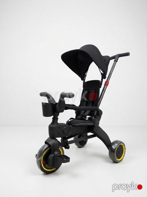 Üçtəkərli velosiped N-1688, 1-4 yaş, Qara, Metal/Plastik — Bakı