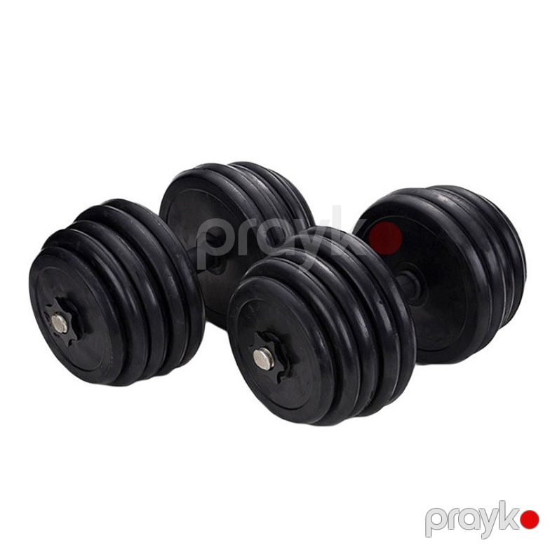 Qantel Dəsti 40kq Kauçuk Qantel Dəsti 2x 20kq — Fitness və simulyatorlar, Bakı (2)