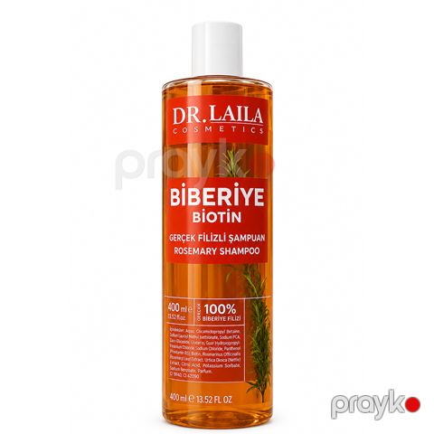 Dr. Laila Cosmetics Biberiye Biotin Rosemary Şampun 400 ml – Saç Tökülməsinə Qarşı Gücləndirici Baxım Şampunu — Bakı